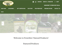 Tablet Screenshot of frenchiesnatural.com